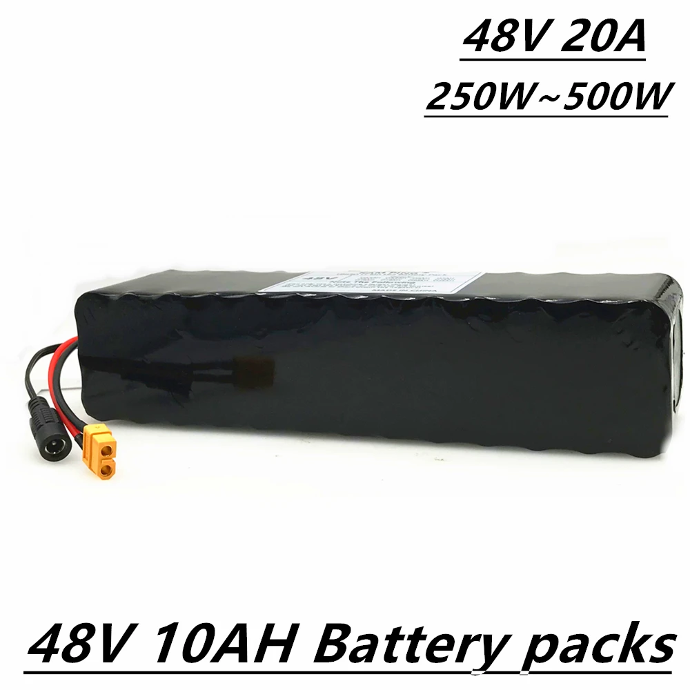 

48v lithium ion battery 48v 10Ah 1000w 13S3P Lithium ion Battery Pack For 54.6v E-bike Electric bicycle Scooter with BMS+XT60