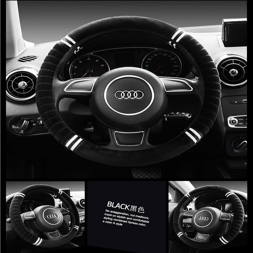 Автомобильный зимний чехол на руль для автомобиля яркий сохраняющее тепло