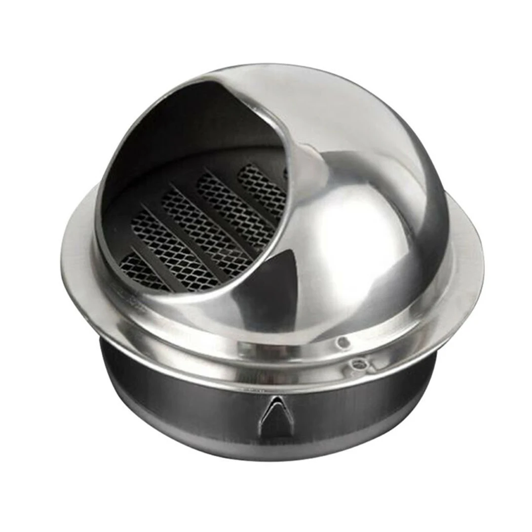 

Wall Vent Outlet Air vent grille Silver Part Stainless Steel Extractor Hot