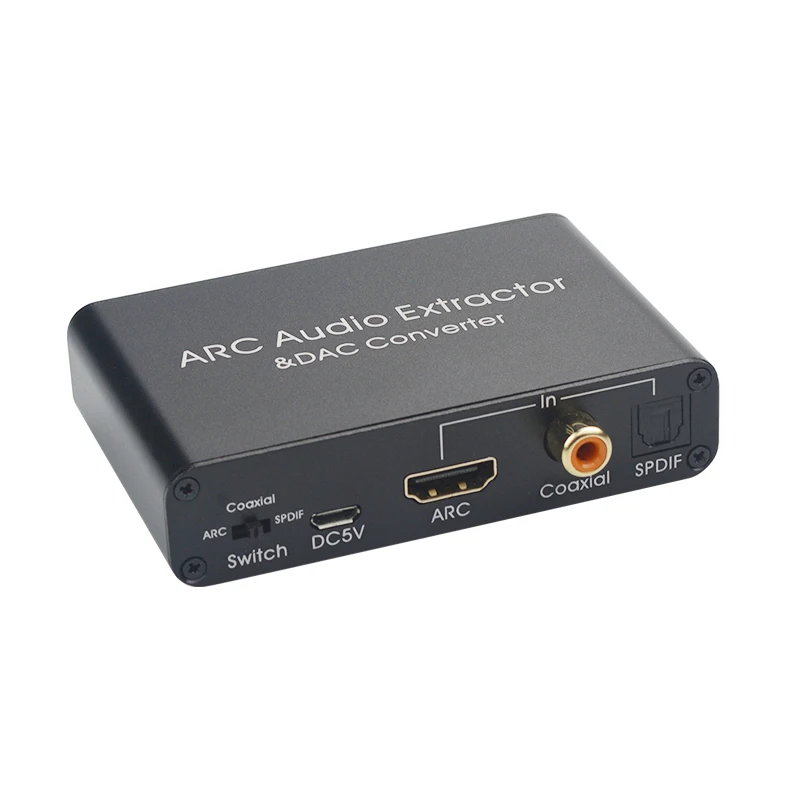 192 кГц ARC o адаптер HDMI экстрактор цифро аналоговый преобразователь DAC SPDIF