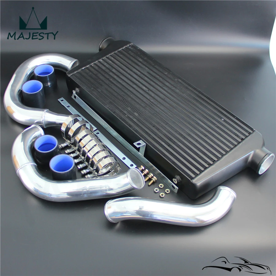 Комплект черного интеркулера с передним креплением комплект трубопроводов для M