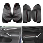 Интерьерная кожаная накладка на дверную ручку из микрофибры для подлокотника панели для Ford Mondeo 2007 2008 2009 2010 2011 2012