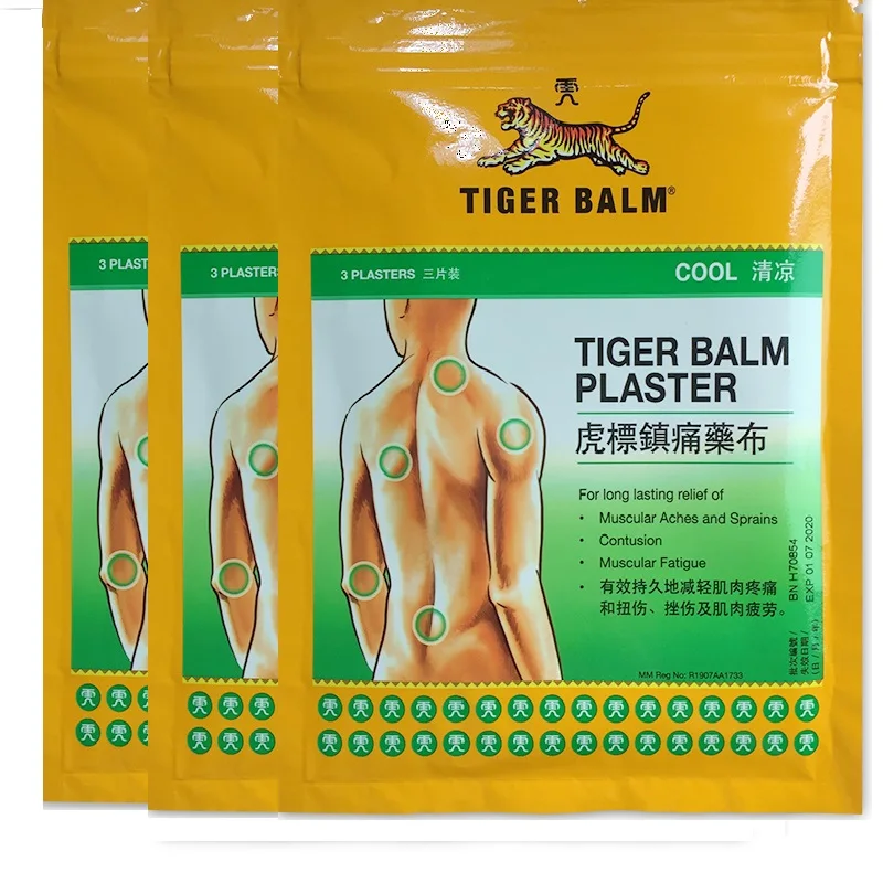 

9 Patches/3bag Tiger Balm Patch Plaster, Cool Cold Medicated Pain Relief,Plaster-RD,Relief of Muscular Aches and Pains