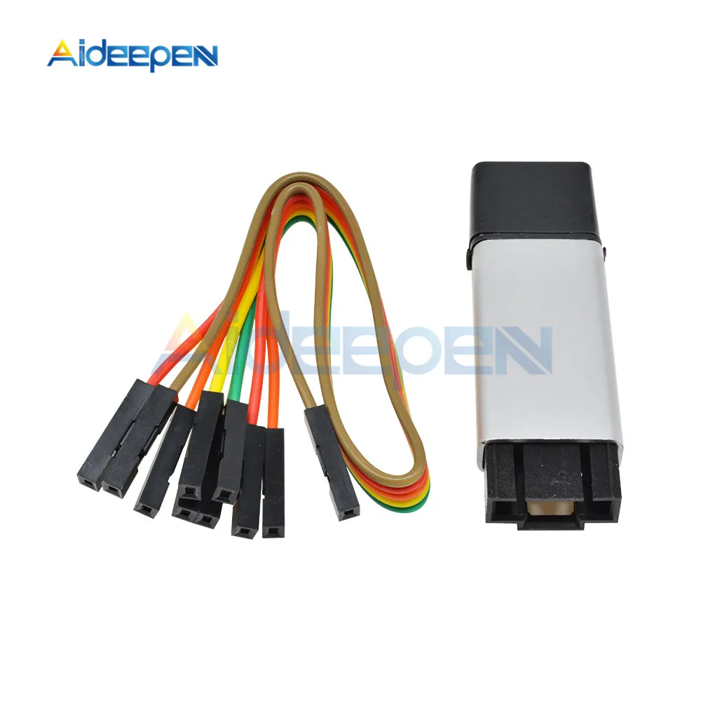 Модуль CP2102 USB 2 0 в TTL UART алюминиевый корпус 5 контактный последовательный