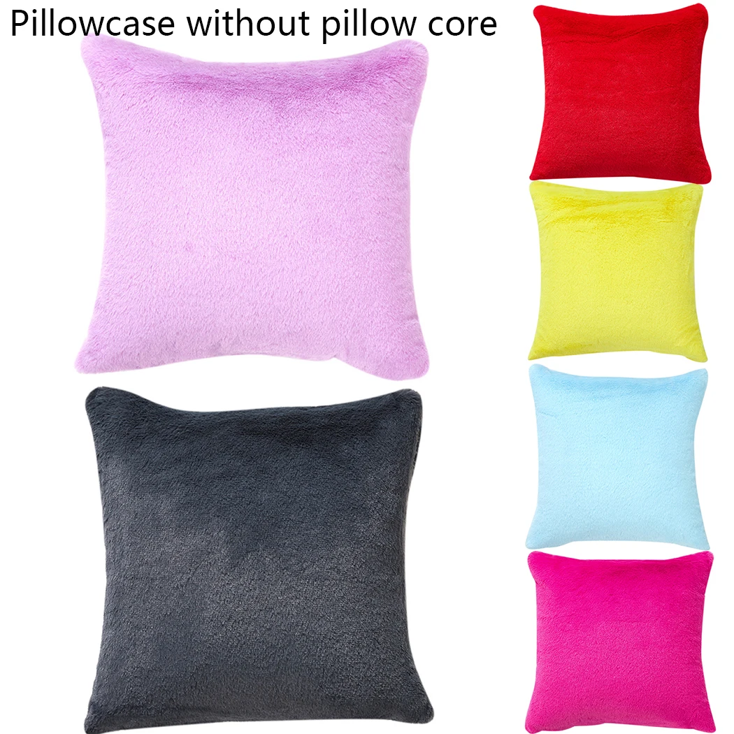 

Sofa Pillowcase Cushion Cover Bedroom Plush 45*45cm Ornament Universal