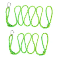 yacht dock rope heavy duty braided line marine rope pe roper with 316 stainless steel clips for watercraft boat kayaking