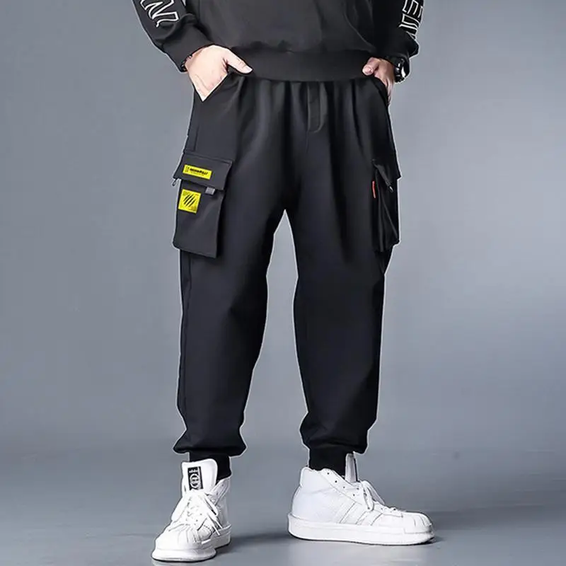 

Spring and autumn high waist overalls men's loose oversized pants leisure sports pants Multi Pocket PANTS LEGGINGS
