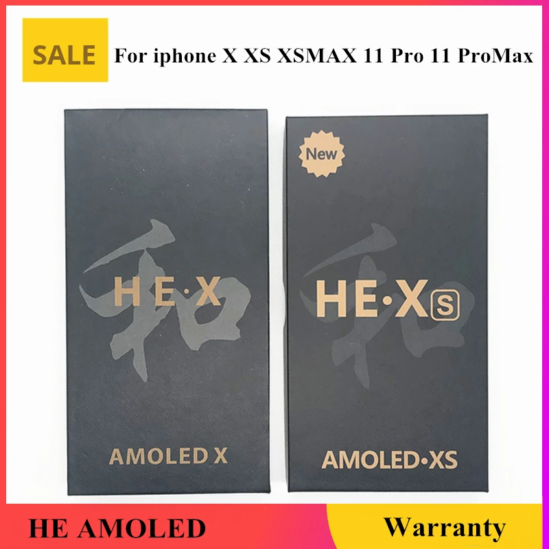 

HE AMOLED LCD Screen For iPhoneX LCD Display Touch Screen Digitizer Assembly For iPhone X XS 11 Pro XSMax XR 11 Pro Max Pantalla