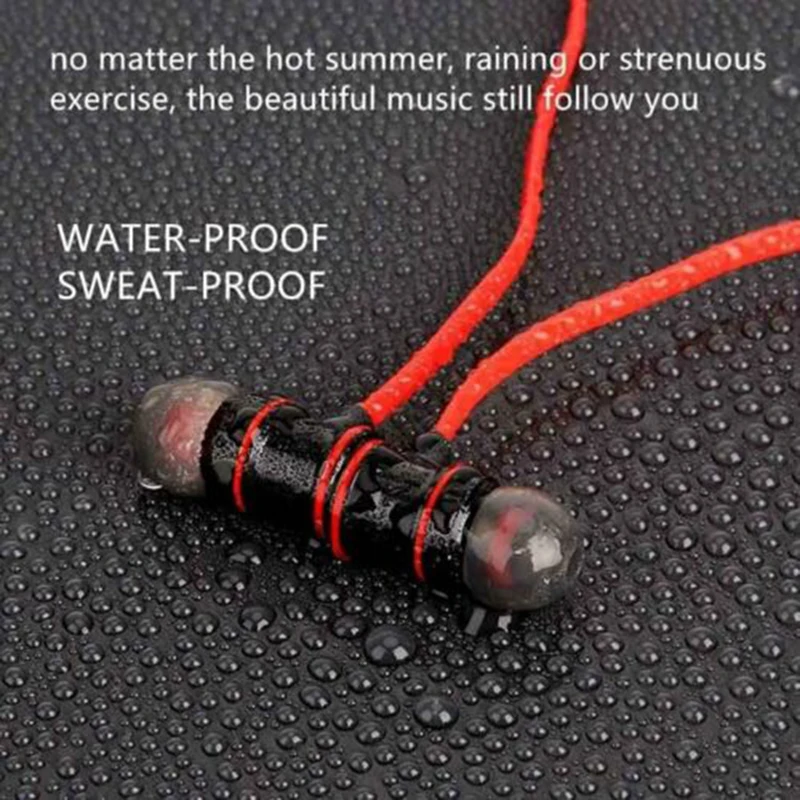 

In-ear Headset Wireless Magnetic Bluetooth Earphone Sports gym Headphones Stereo Bass Music Headset With Mic Earpiece for Phone