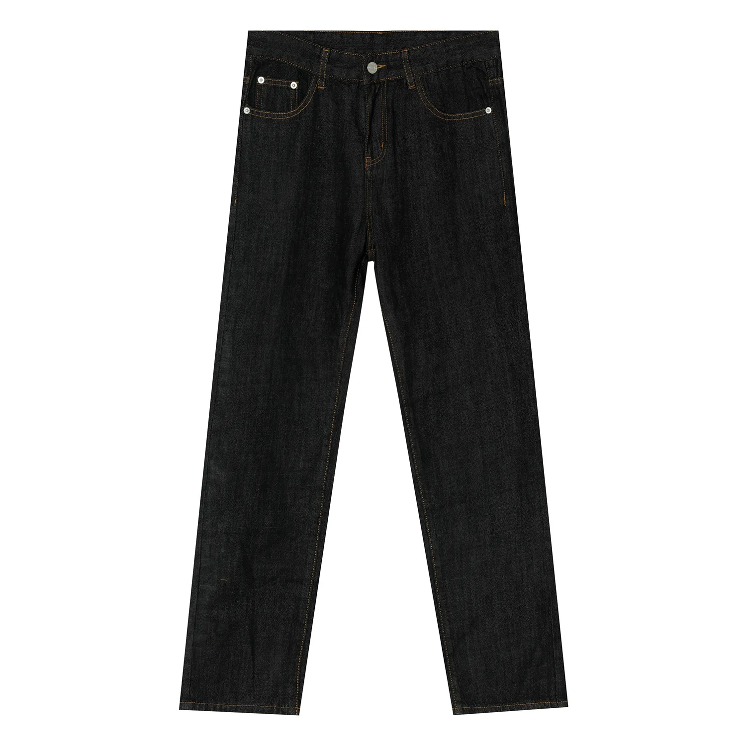 

New Male Streetwear Vintage Fashion Hip Hop Basic Jeans Trousers Men Straight Casual Denim Pants