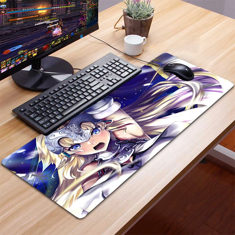 Коврик для мыши Fate Grand Order коврик компьютерной 80x30 натуральный каучук XXL игровой
