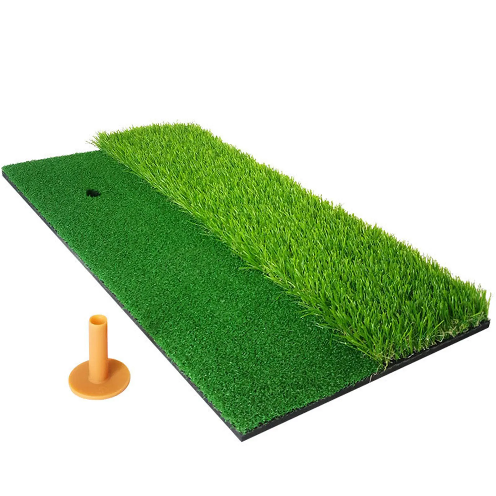 

Golf Hitting Mat 3 Grasses with Rubber Tee Hole Golf Training Aids Indoor Outdoor Tri-Turf Hitting Grass Golf Mats Wholesale