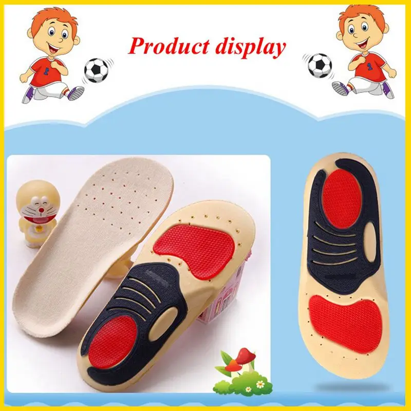 

Brand Comfort Children Orthotic Arch Support Insoles Kids Comfortable Sport Running Shoe Pad Soy Fiber Feet Care Inserts Pads
