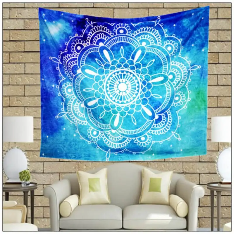 LeRadore гобелен в стиле бохо настенные вешалки мягкая льняная Мандала настенная