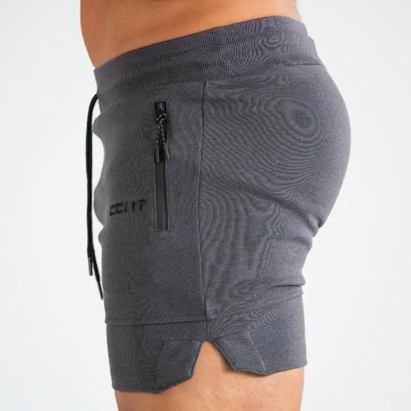 Лидер продаж Для мужчин Однотонные эластичные шорты груз схватка летний отдых
