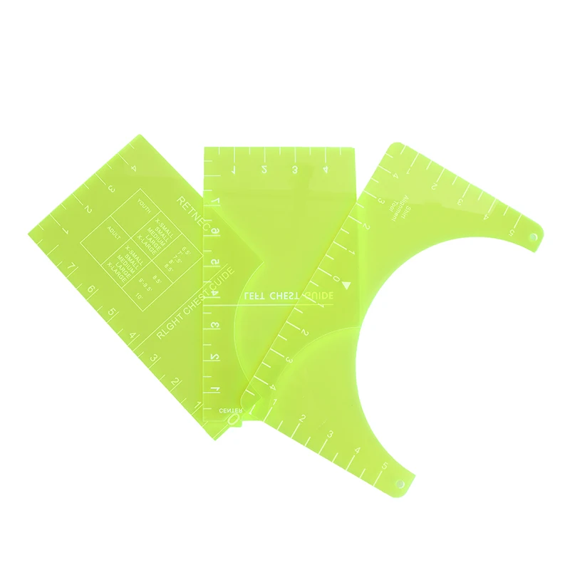 

T-Shirt Ruler Guide Alignment Tool Sublimation Designs On T Shirt Vinyl Rulers