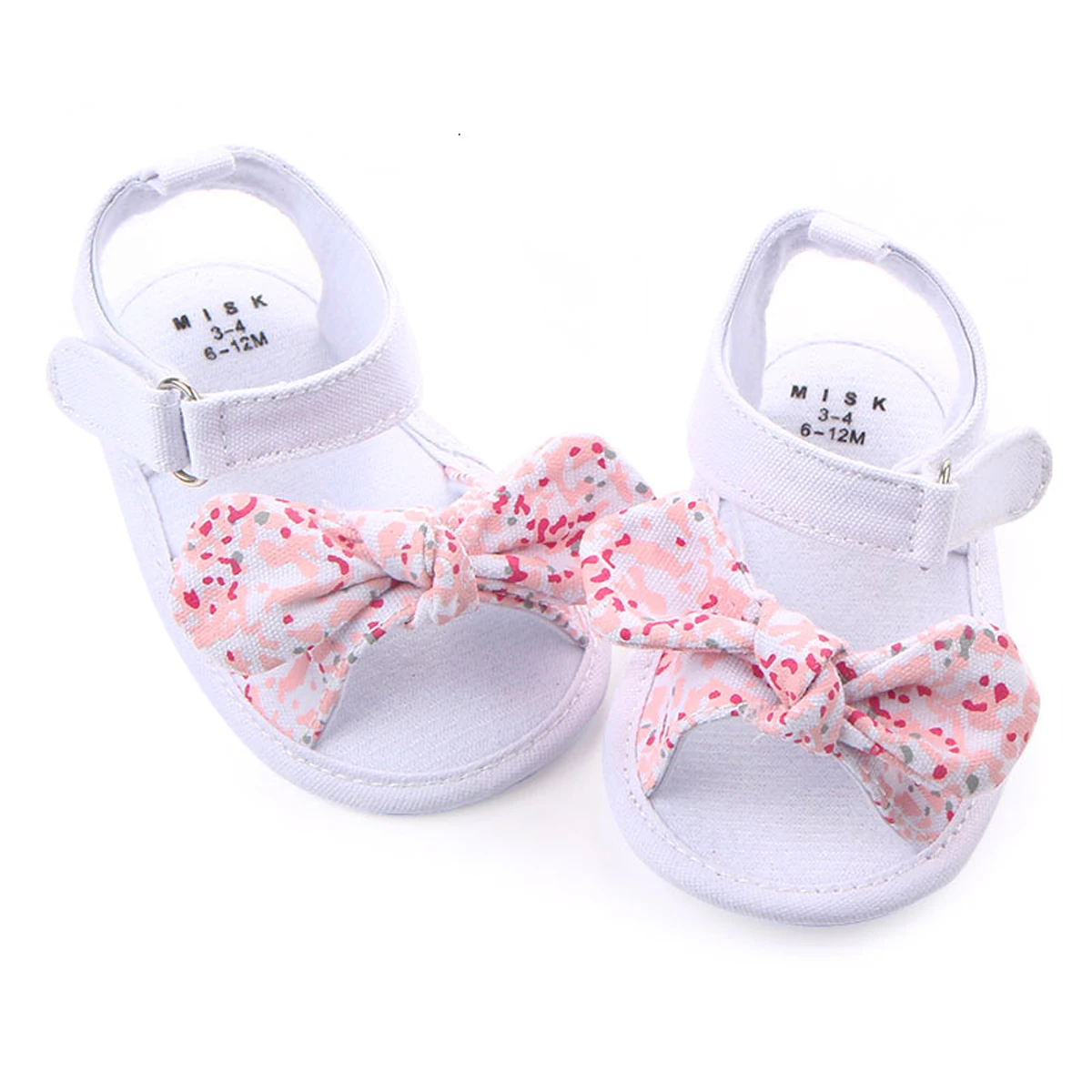 

2020 Summer Baby Girls Shoes Bow Knot Sandals Soft Sole Non-Slip Toddler Outdoor First Walker Shoes Newborn Flats 3-11M
