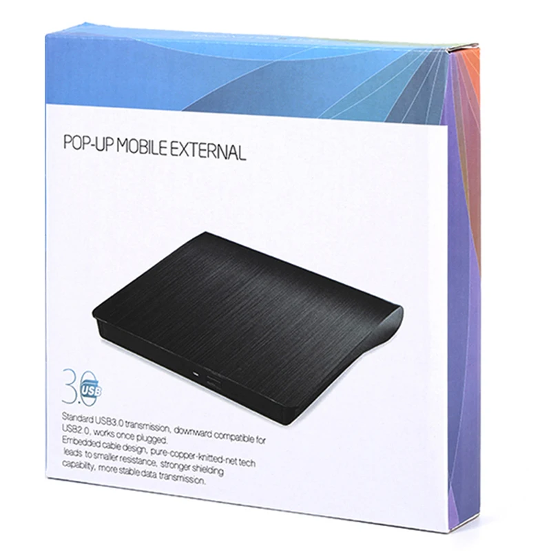 Портативный USB 3 0 DVD-ROM оптический привод внешний тонкий CD-диск с драйверами-ридер