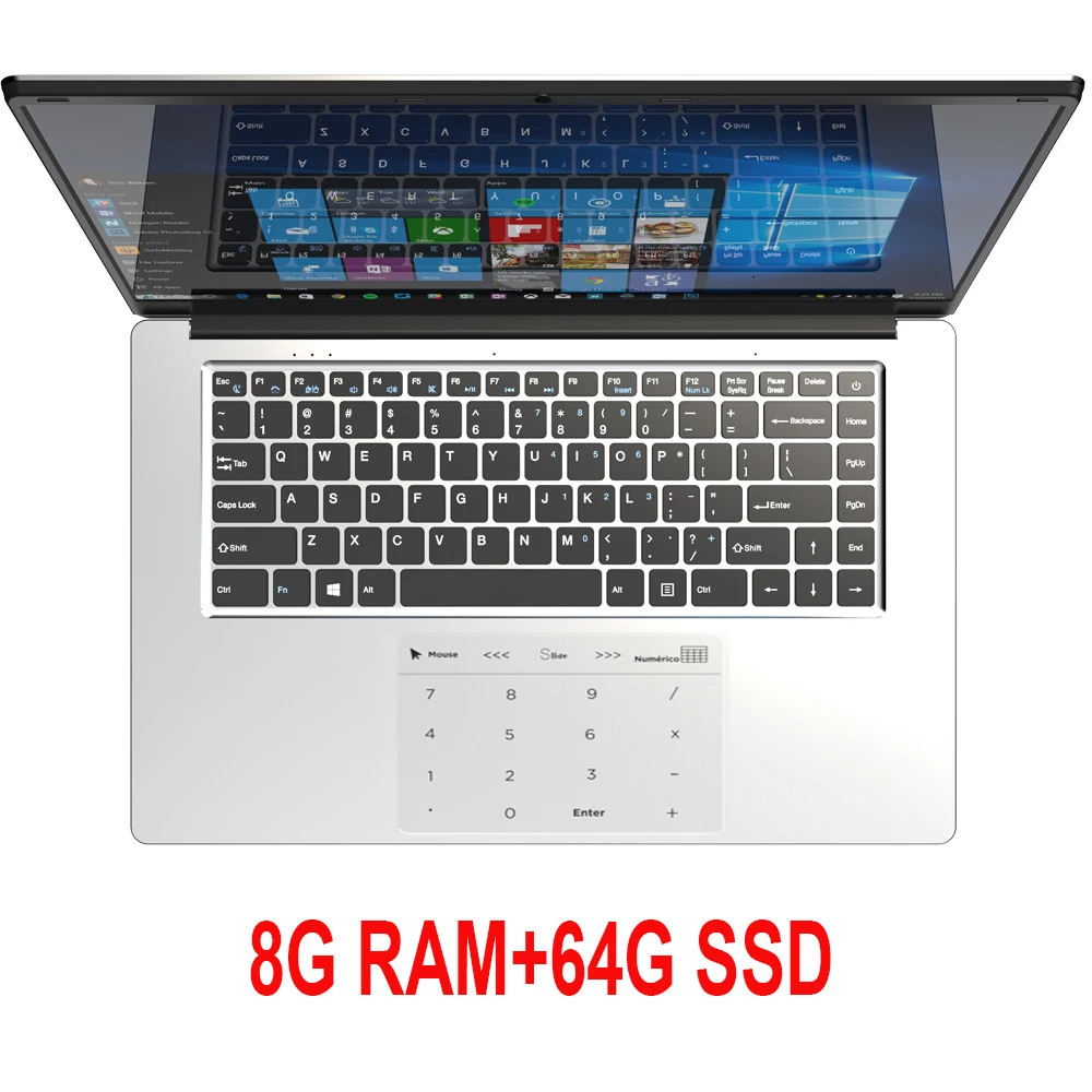 8G RAM 64G SSD 15,6 дюймовый игровой ноутбук с 8 Гб ОЗУ DDR4 1 ТБ 512G 256G 128G SSD rom Ноутбук компьютер Win10 Intel четырехъядерный ноутбук ультрабук - Цвет: 8G RAM 64G SSD