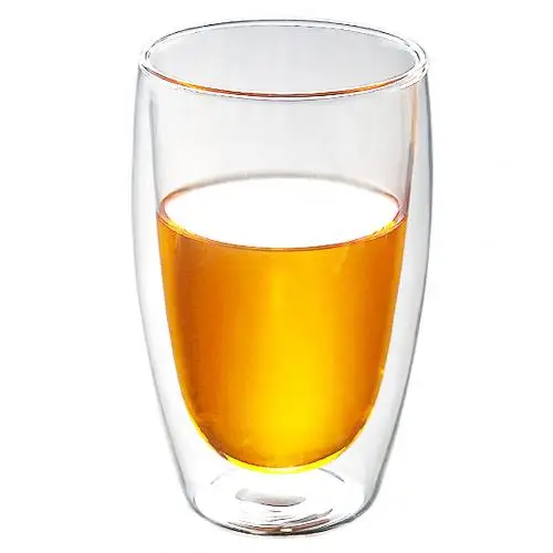450ml 1 шт. 250/350/450 мл чайник для заварки из термоустойчивого двойными стенками слоев виски Стекло пивная кружка теплоизоляция Чай молока Кофе чистые кружки Посуда для напитков - Цвет: 450ml
