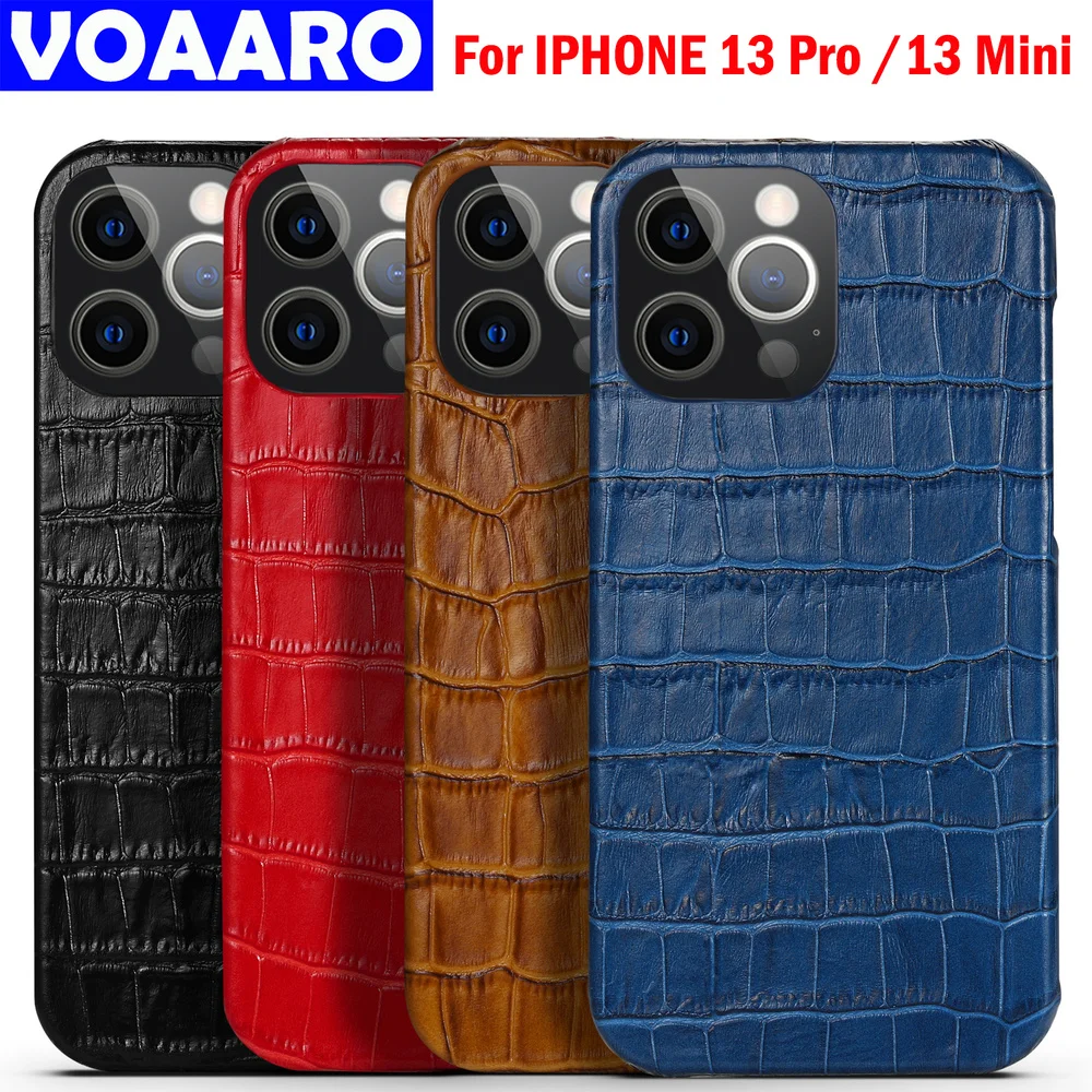 

Чехол для iphone 13 PRo Max, 12, 13 mini Pro, противоударный, из натуральной кожи, с текстурой под крокодиловую кожу