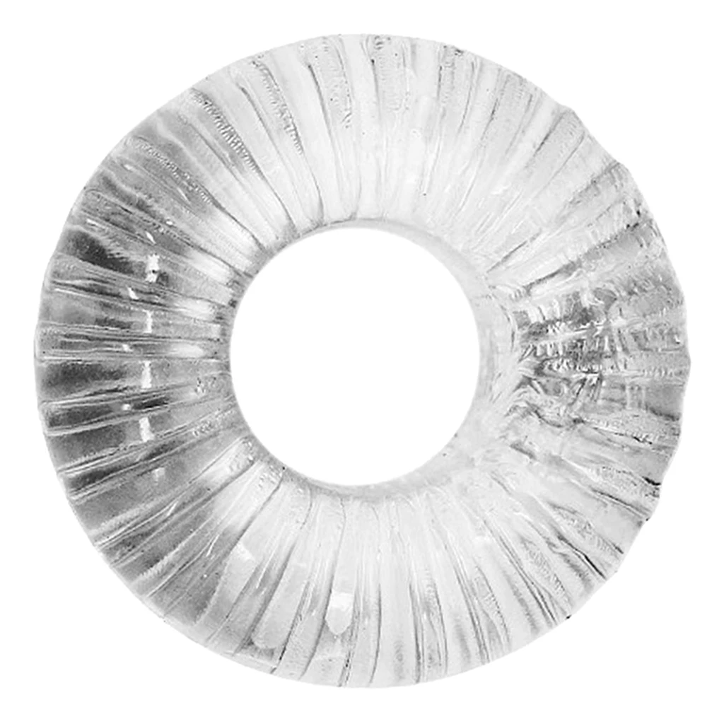 Силиконовый кристально чистый многоразовый расширитель Penes Chaste Ring Lock для