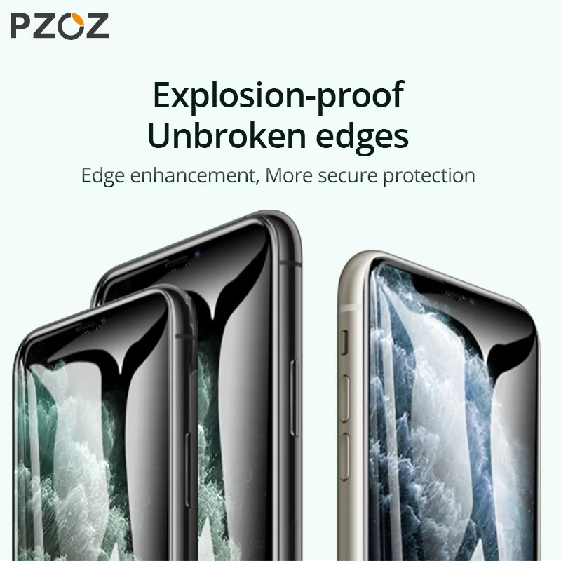 Закаленное стекло PZOZ для iPhone 11 Pro X XS Max XR Plus Защитная пленка экрана телефона 5 8 6 1 с