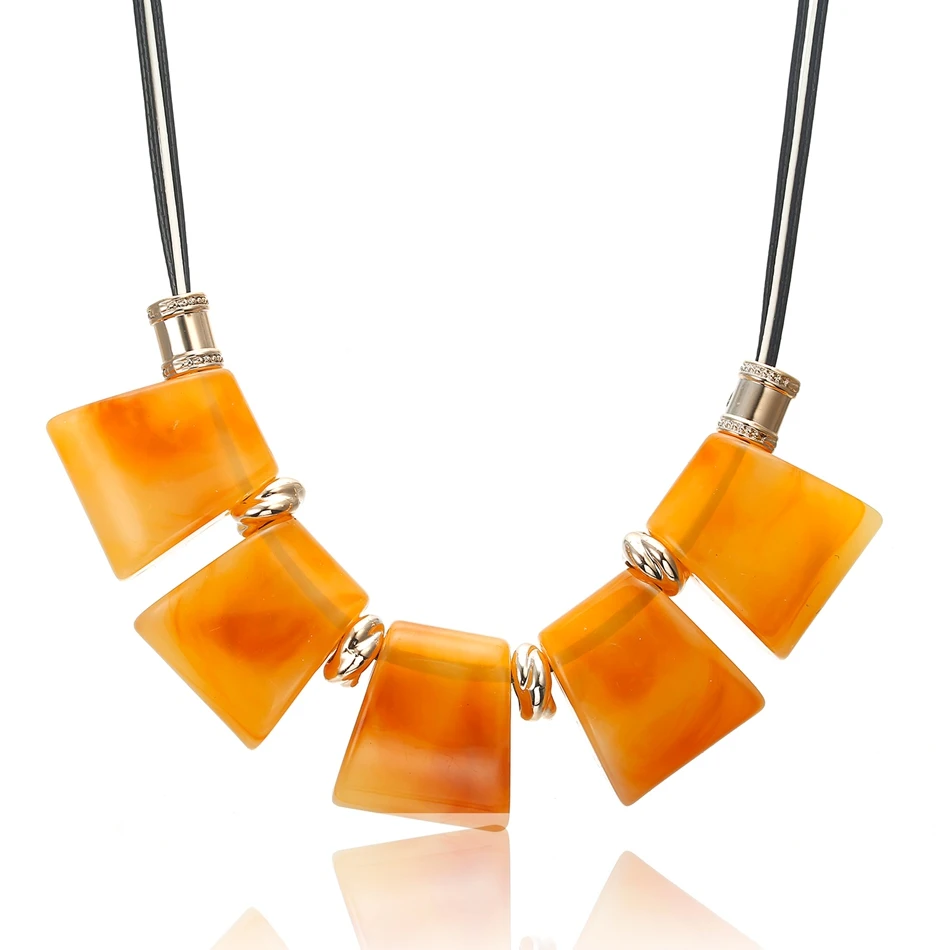 YELLOW Подходящее ожерелье s& кулоны женские массивные/бусины/Винтаж/леди/большой/Чокер Ожерелье Подвески для женщин модное ювелирное изделие SP571 - Окраска металла: YELLOW