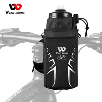 west biking bike handlebar stem bag cycling water bottle carrier pouch riding insulated kettle bag touring commuting mtb pack