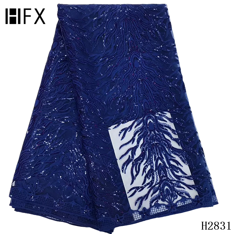 HFX африканская кружевная ткань нигерийская блестящая и вышитая ФРАНЦУЗСКИЙ Тюль