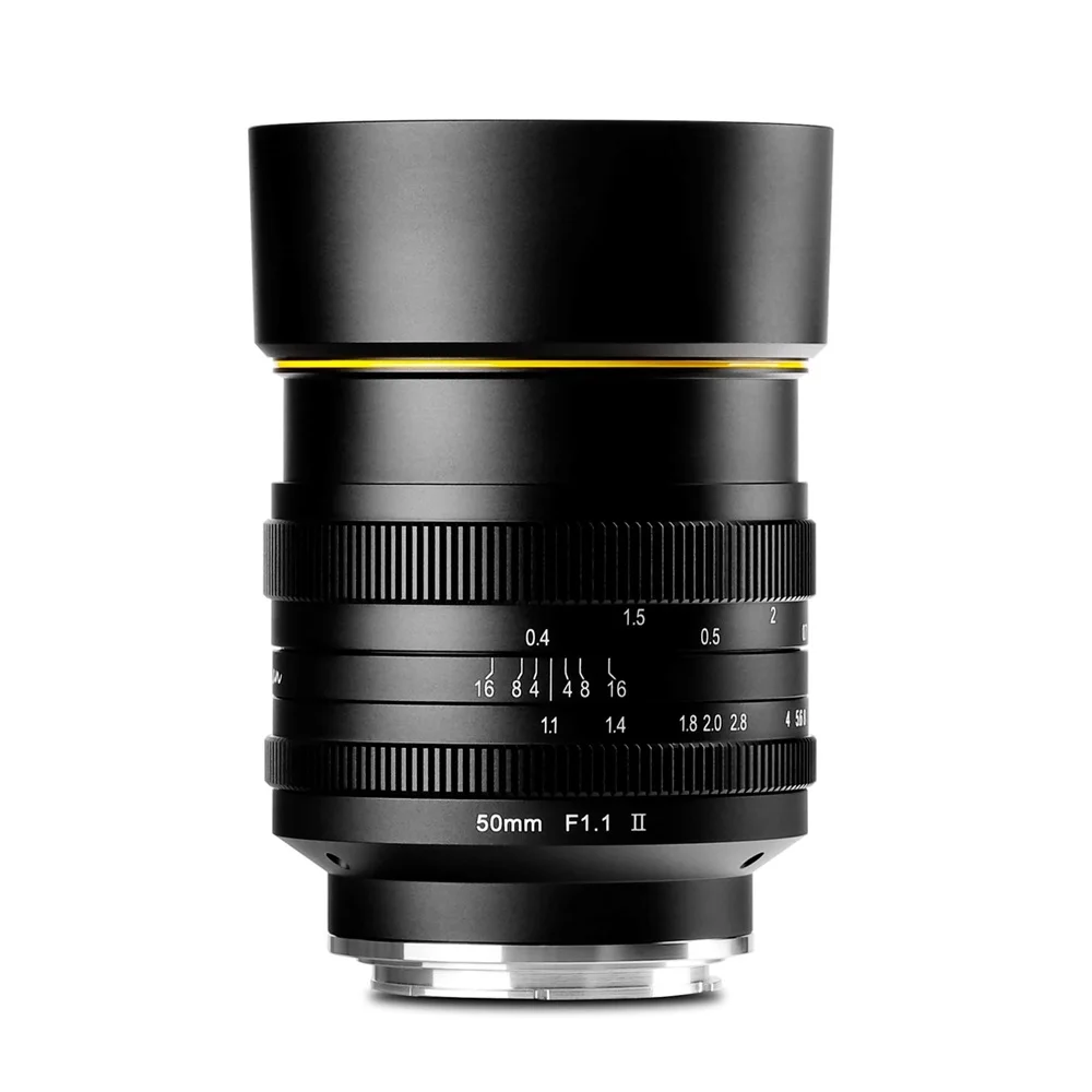 KamLan 50 мм f1.1 II APS C объектив с широкой диафрагмой и ручной фокусировкой для цифровой