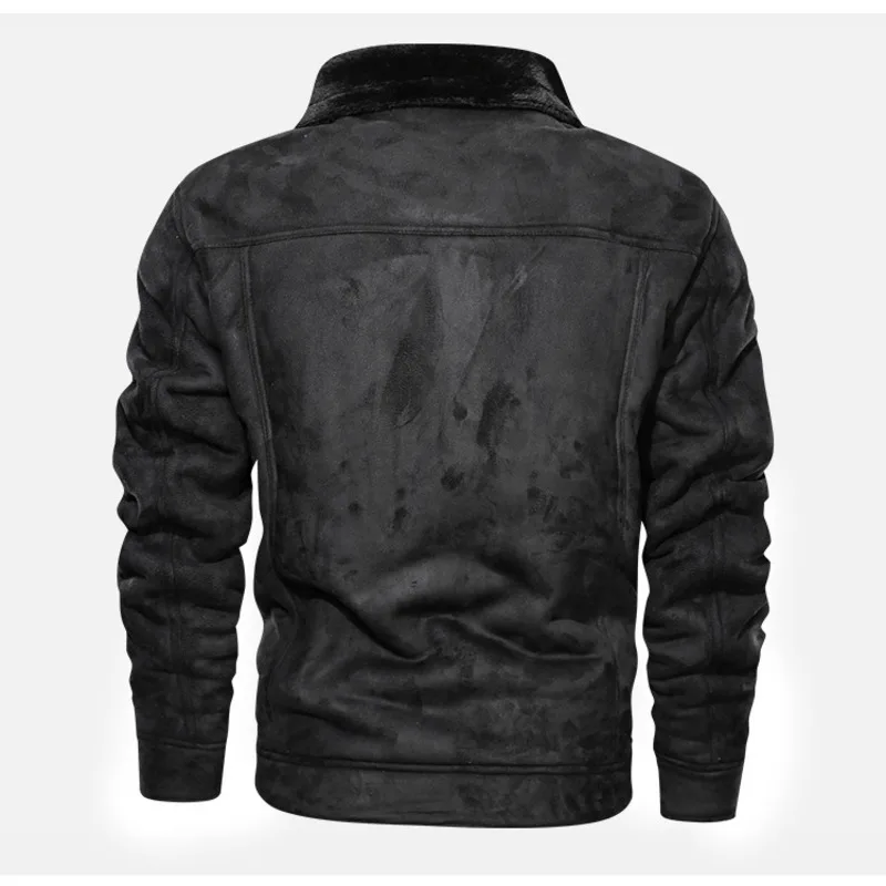 2021 зимние мужские военные меховые кожаные куртки хлопковые плюшевые утепленные