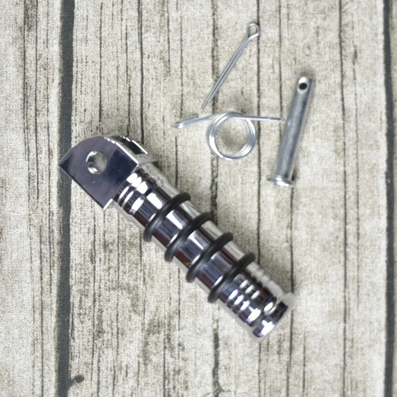 

Motorcycle Plating CNC Aluminum Front Foot Peds Rest Pedal Footrests Retro Universal for Yamaha Kawasaki