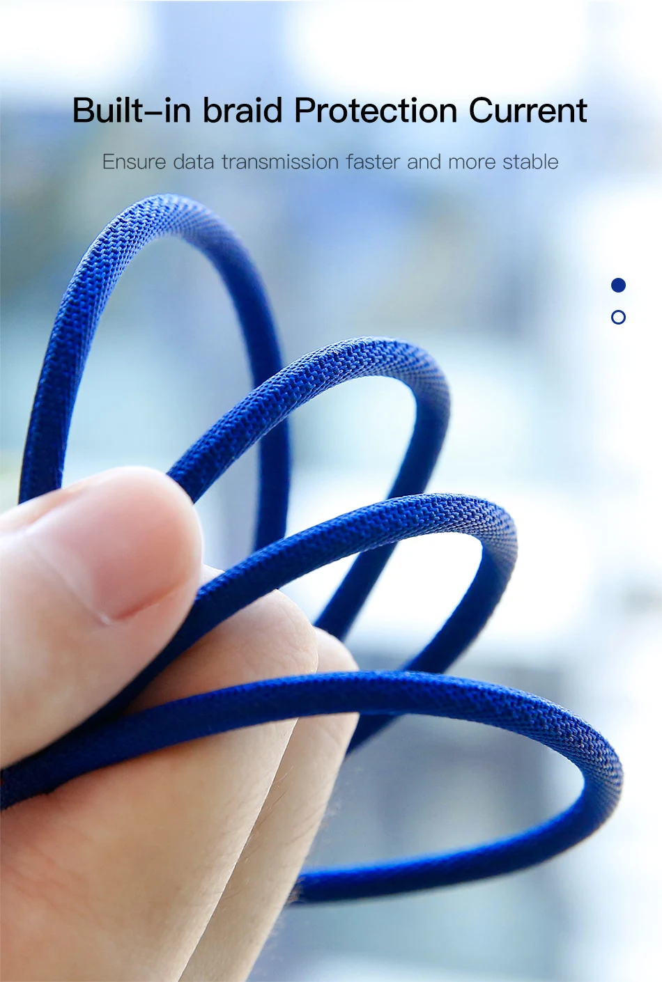 Baseus Тип usb C кабель для samsung Note 8 S8 S9 плюс быстрый заряд 3,0 Тип C кабель для Xiaomi Mi 8 9 USB-C кабели для мобильных телефонов