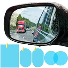Автомобильная наклейка на зеркало заднего вида Водонепроницаемая противотуманная пленка, круглая квадратная универсальная фотоотражающая пленка зеркало для мотоциклов