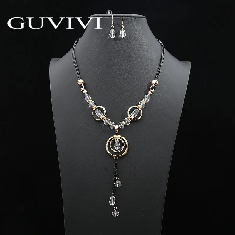 Женский костюм в дубайском стиле Guvivi комплект из длинных металлических ожерелий
