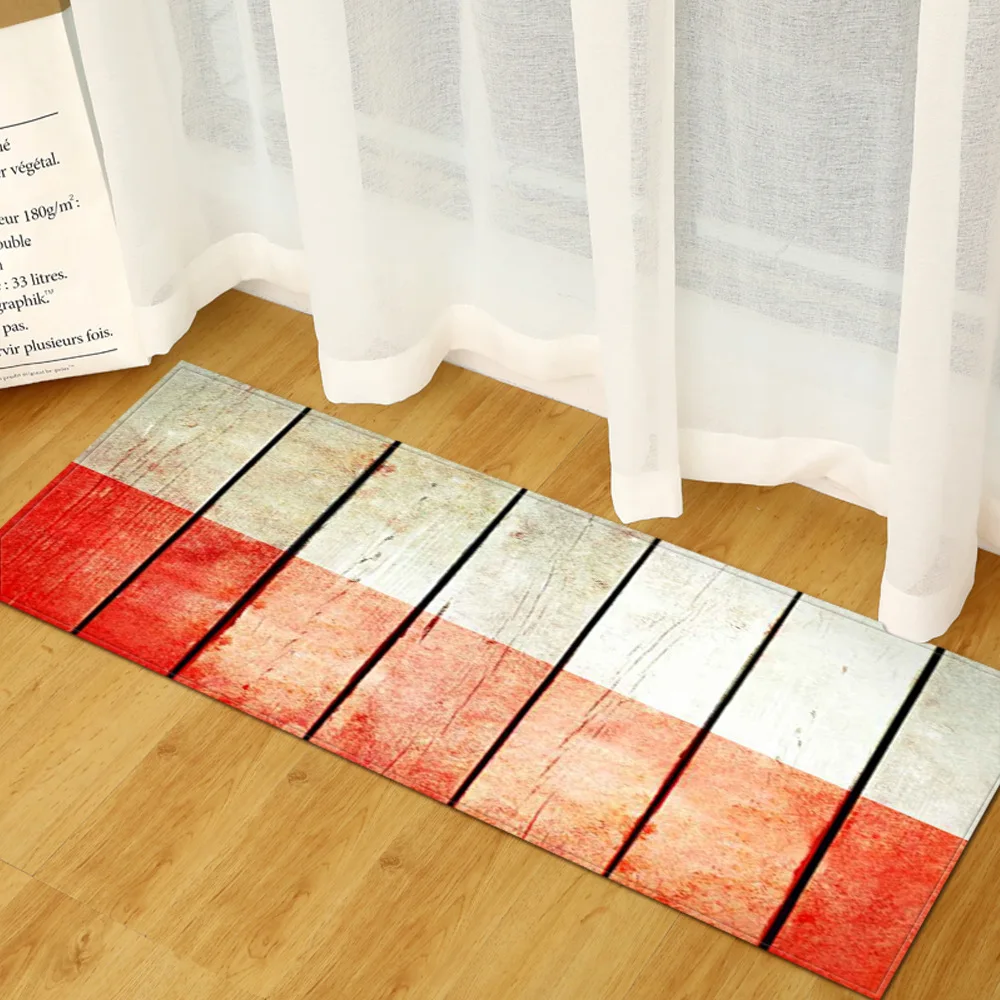 Современные коврики с полосками нескользящий кухонный коврик Придверный для