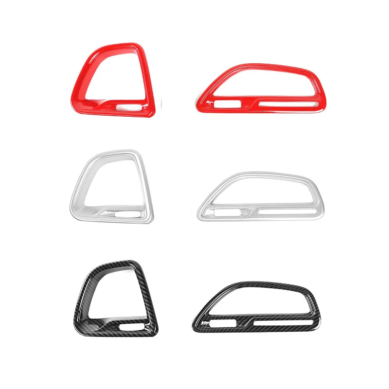 

Fit for Dodge Challenger 2015-2020 Car Styling ABS Carbon fiber color 2 PC Both sides Conditioning Vent Decoration Cover