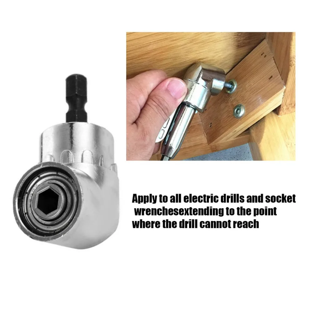 105 Degree Right Angle Drill Extension Shank Quick Change Driver Drilling Screwdriver Magnetic 1/4 Hex Socket Close Corner Tool |