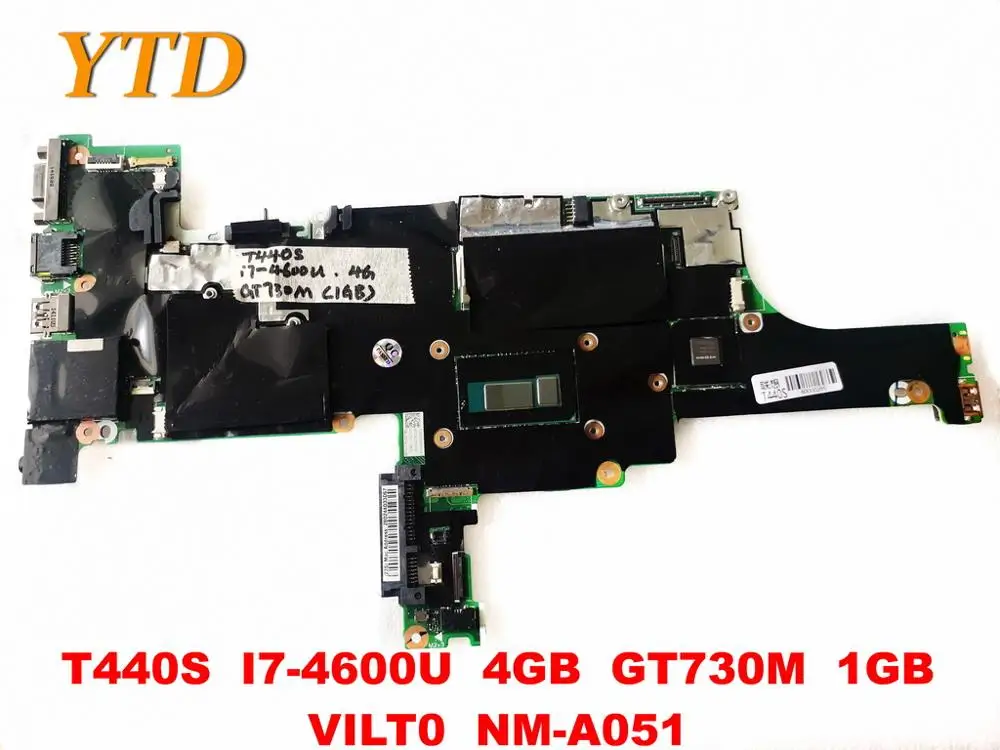 Оригинальный Для Lenovo T440S Материнская плата ноутбука I7-4600U 4 Гб GT730M 1 ГБ VILT0 NM-A051