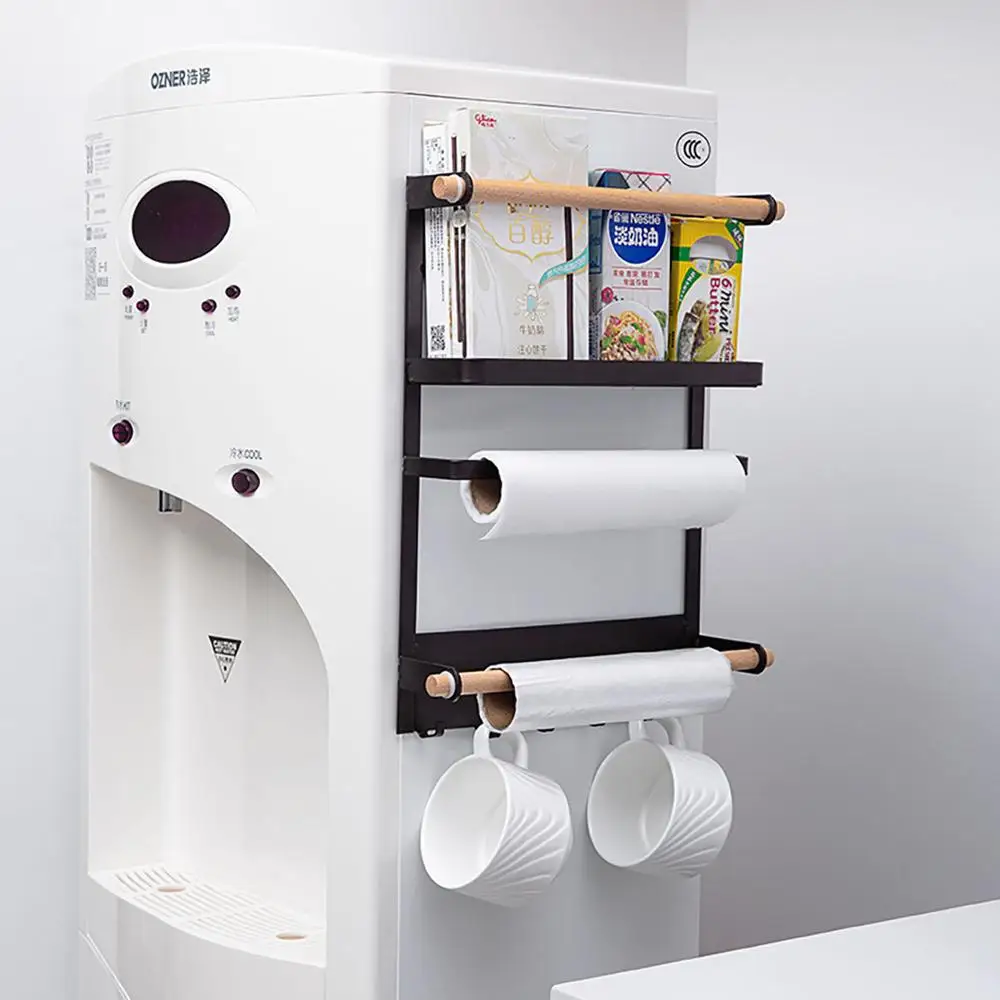 Металлическая магнитная полка для холодильника кухонные полки специй стойка