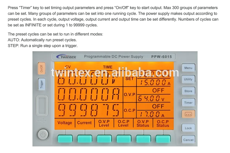 

PPW-3010 30V 10A Lithium Battery Charge Mode Adjustable Variable Power Supply
