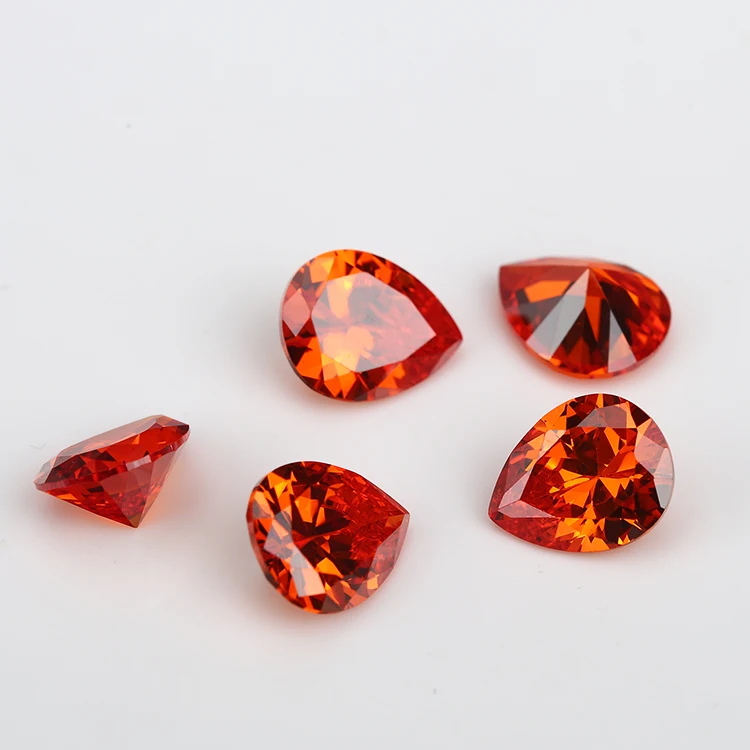 

50pcs 2x3~13x18 AAAAA Pear Shape Golden Yellow,Voilet,Olive ,Purple, Black, Pink Cubic Zirconia Stone Loose cz Beads