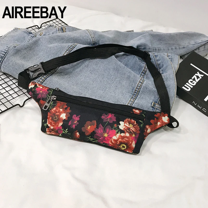 AIREEBAY Новая летняя Стильная Женская поясная сумка с 3 карманами богемная
