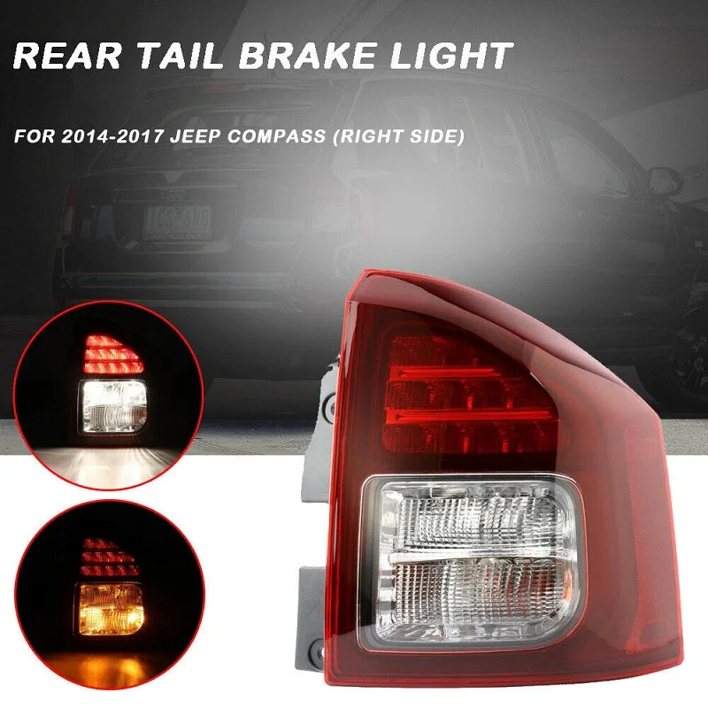 1Pcs Brand New LED Rear Tail Brake Light Lamp For Jeep Compass 2014-2017 Left And Right Lights Car Part Car Produt