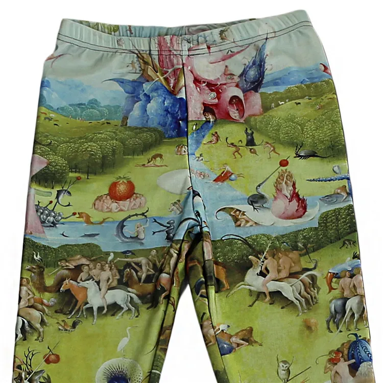 Лидер продаж Для женщин леггинсы пламенный Феникс 3D с принтом в стиле панк для