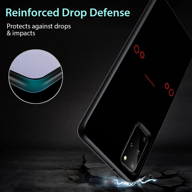 

JDM COOL Car for Samsung Galaxy S21 S20 FE Ultra S10 S10e S9 S8 S7 S6 Plus Lite Edge Black Phone Case