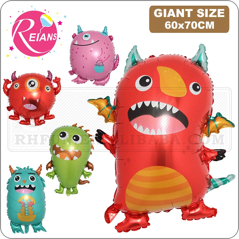 

Cartoon Alien Foil Balloons Monster Helium Balloon Baby Shower Kids Toys Globos Boy Girl Happy Birthday Party Decorations Gift