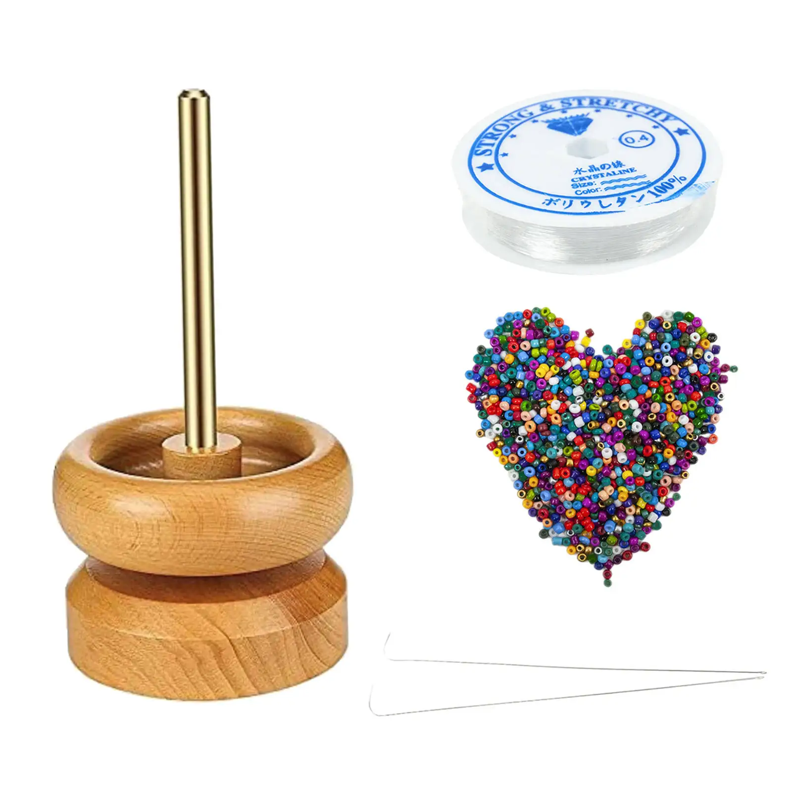 

Bead Spinner Holder with 1000Pcs Seed Beads for Jewelry Making Bead Loader for Crafting Project