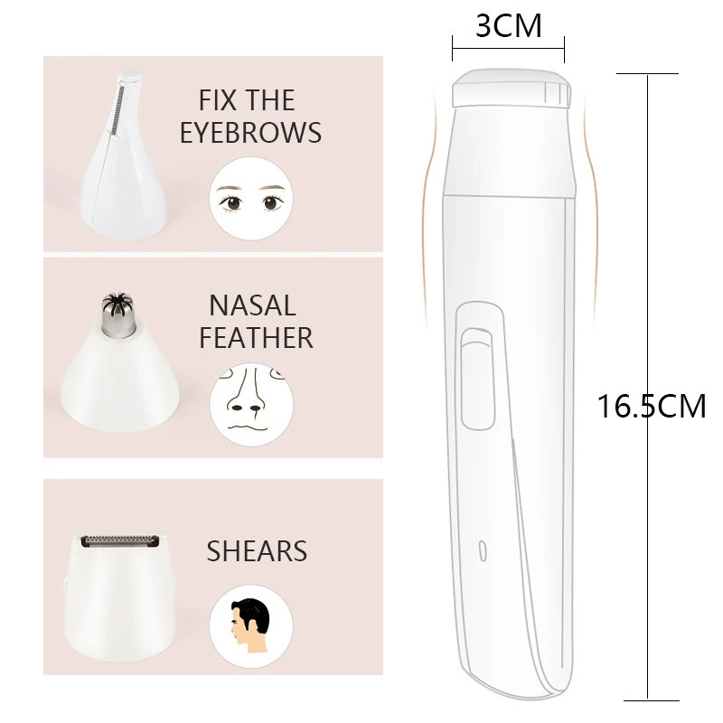 4 в 1 женский эпилятор портативный многофункциональный электрический станок для